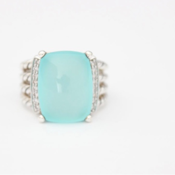 ISO. David Yurman Chalcedony 16x12 Wheaton ring - Picture 1 of 2
